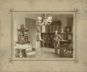 Jókai in his study av Mór Erdélyi